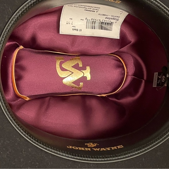 Stetson John Wayne Stageline Black 7  1/2 - Picture 6 of 16